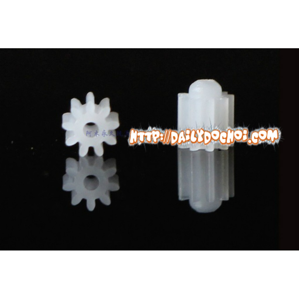 BR2 bánh răng 9 răng nhựa và đồng siêu nhỏ