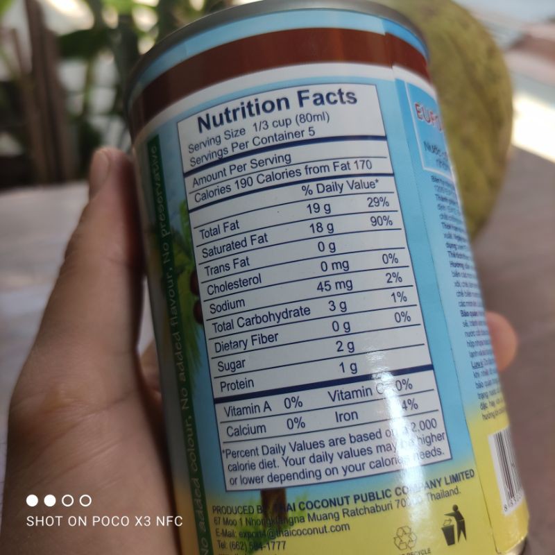 Nước cốt dừa Thái Lan cô đặc - 1 lon 400ml | BigBuy360 - bigbuy360.vn