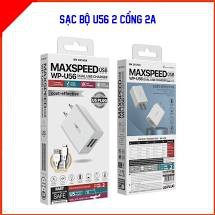 Củ sạc nhanh 2 cổng USB WK DESIGN WP-U56