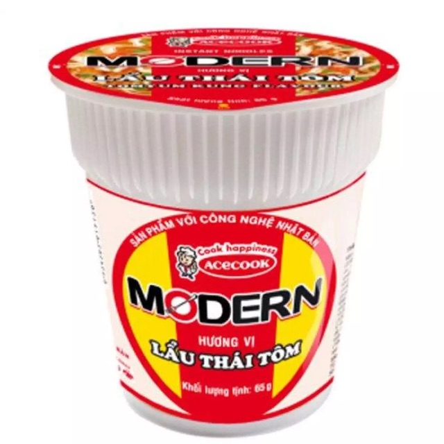 Mì Modern Vị Lẩu Thái Tôm thùng 24 ly