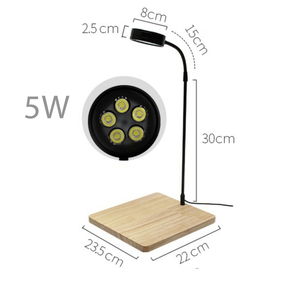 Đèn đế gỗ cao cấp 3w/5w/5W RGB/7w/7w RGB/7w_1m/9w_1m/12WRGB_1m