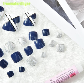 Set 24 Móng Chân Giả Kèm Keo Dán