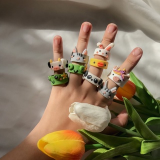 Nhẫn đất sét | Chunky clay ring | Vòng (ngón) tay Vạn vật