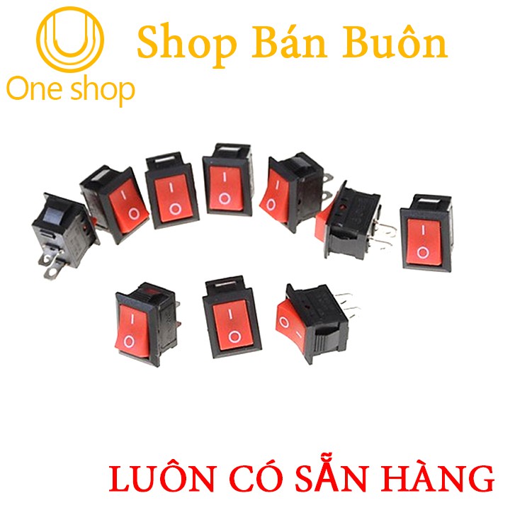 Công Tắc Bập Bênh KCD1-11 3A 250V 8.5*13.5mm (10 con)