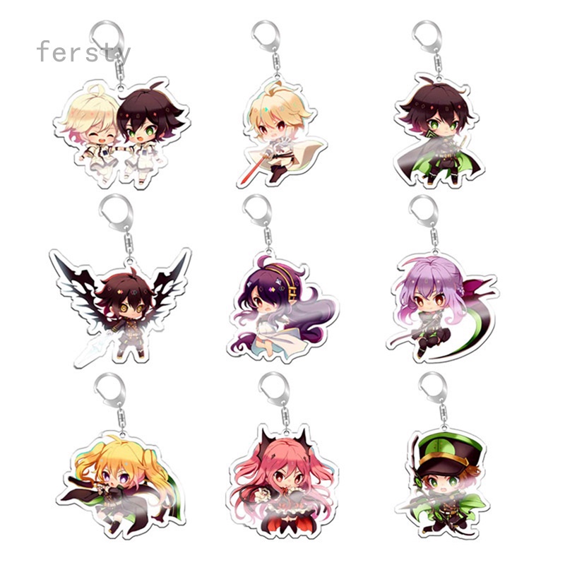 Móc khóa nhựa acrylic hình nhân vật hoạt hình Seraph Of The End