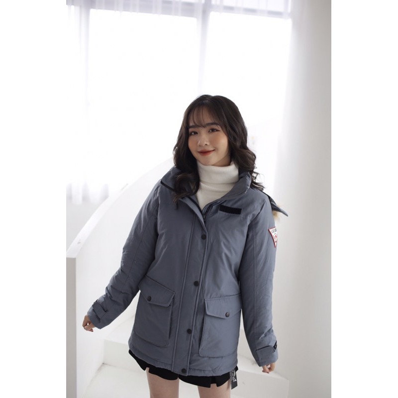 áo parka phao guess dư xịn