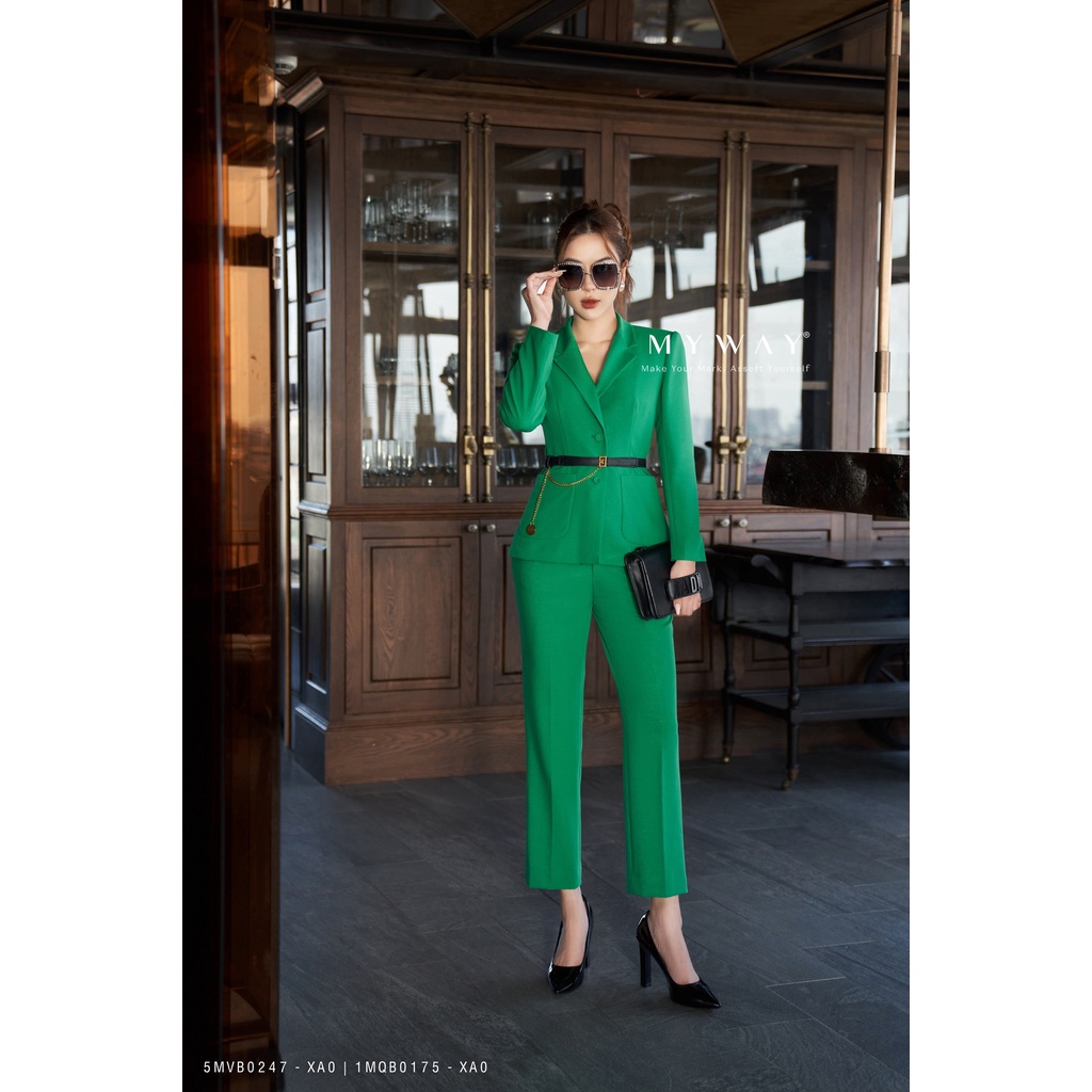 Set Vest Nữ Công Sở MY WAY Gồm Áo và Quần Sang Trọng 5MVB0247 -1MQB0175
