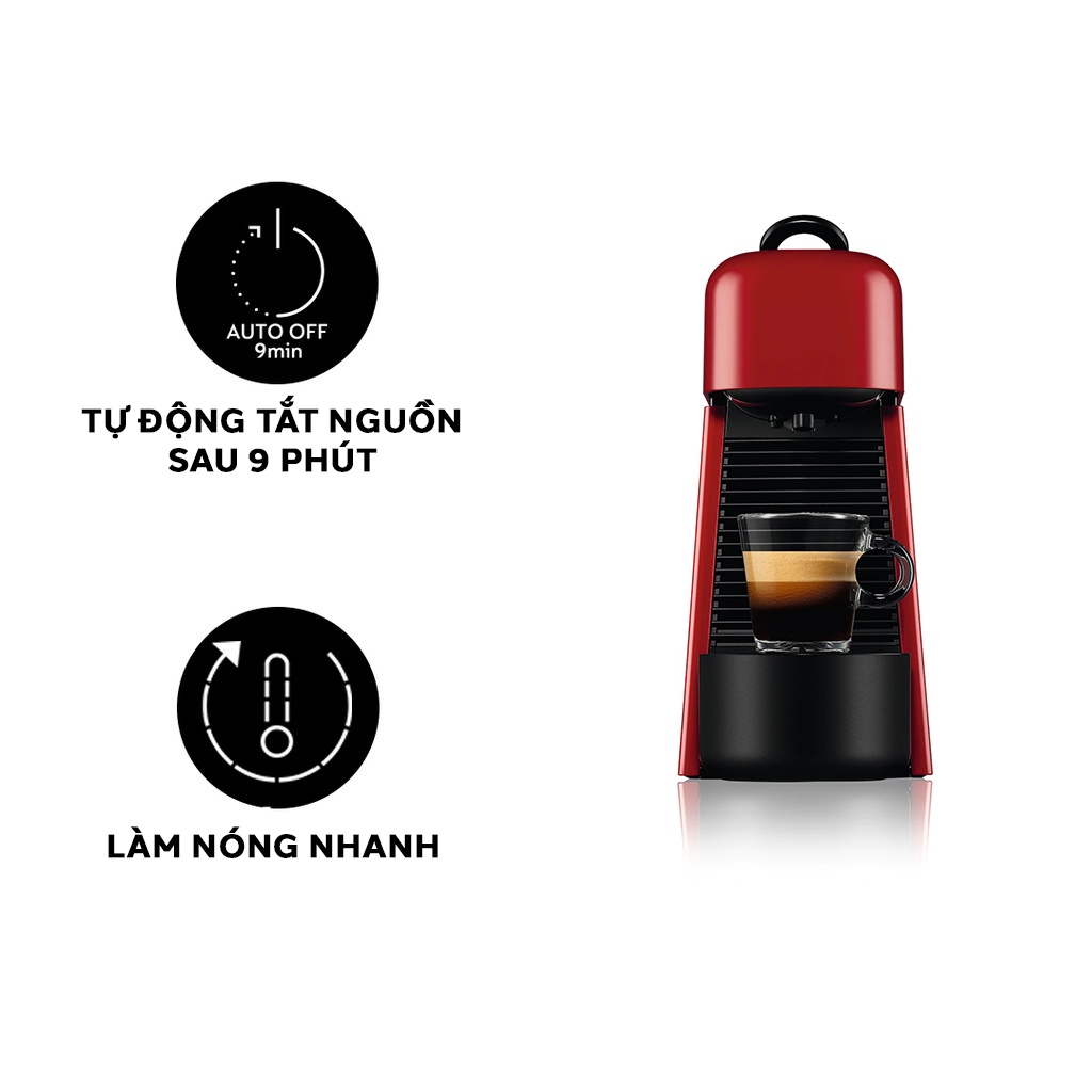 [Mã ELHADEV giảm 4% đơn 300K] Máy pha cà phê Nespresso Essenza Plus Đỏ