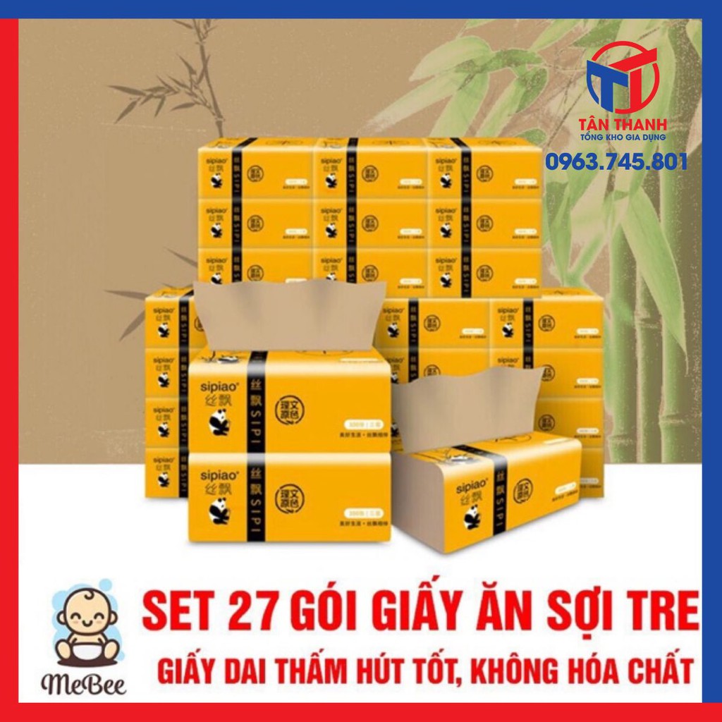 Set 27 gói giấy ăn loại 1 SIPIAO