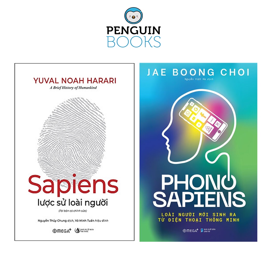 Sách - Combo Sapiens: Lược Sử Về Loài Người + Phono Sapiens: Loài Người Mới Sinh Ra Từ Điện Thoại Thông Minh