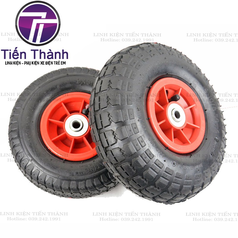 Bánh Hơi Xe Điện Trẻ Em 4.10/3.50-4 ( Tặng Kèm Khẩu Nối )