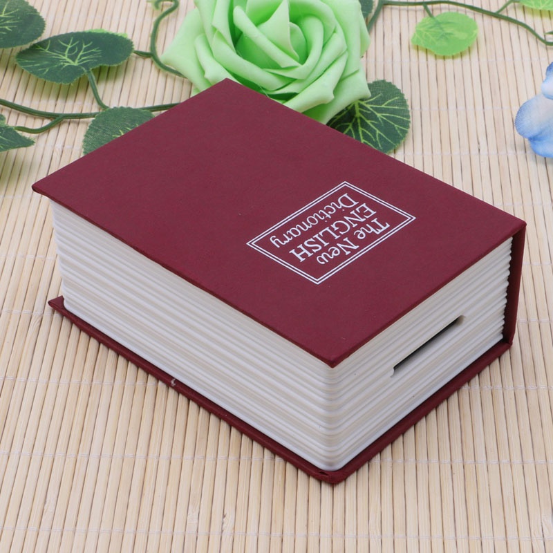 Hộp đựng trang sức hình quyển sách có khóa an toàn mini
