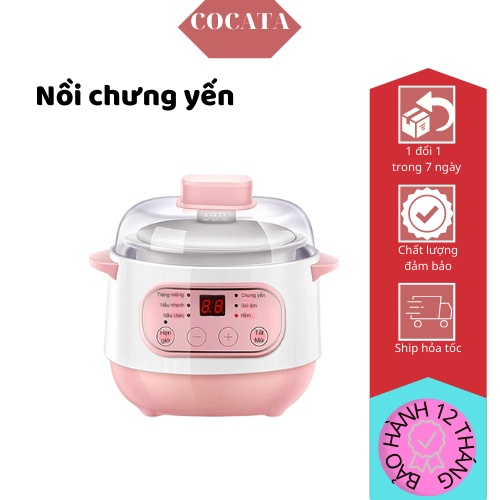 Nồi nấu cháo chậm SEKA, nồi ninh, nồi hầm, hấp cách thủy 4 in 1, nồi đa năng, nồi nấu cháo cho bé ăn dặm