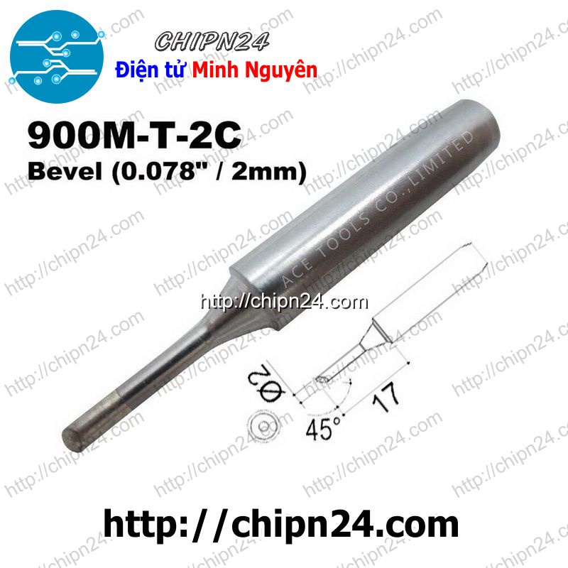 [1 CÁI] Đầu Mũi Hàn Hakko 936 900M-T-2C