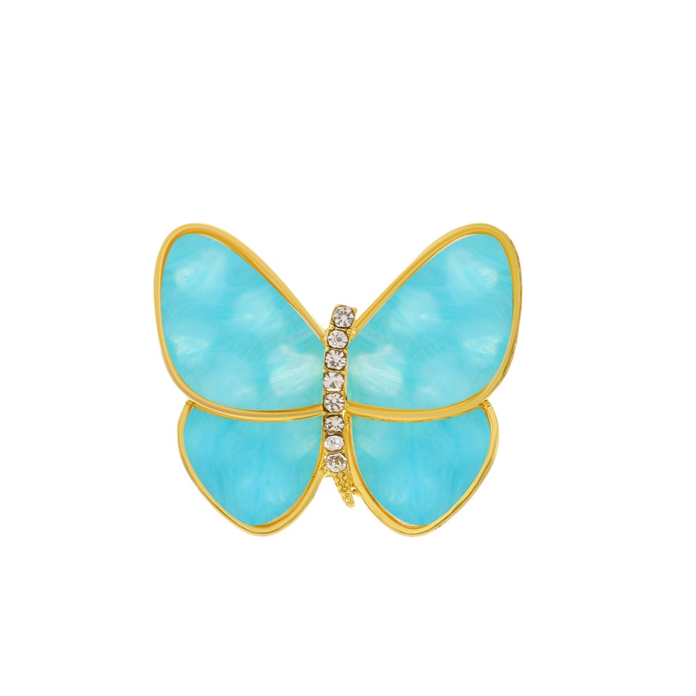 Trâm Cài Áo Hình Bướm Đính Đá Thời Trang Cho Nữ