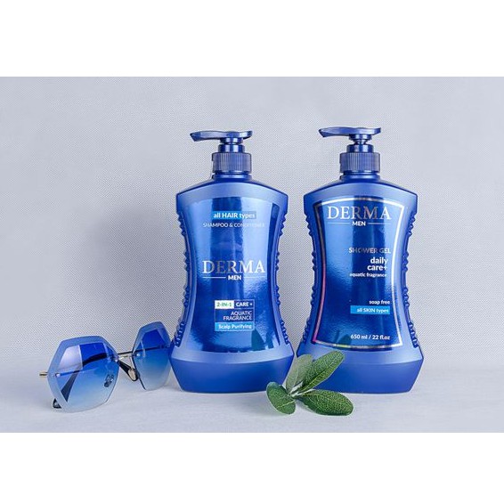 Sữa Tắm Nam Derma Shower Gel Daily Care + Aquatic Fragrance Soap