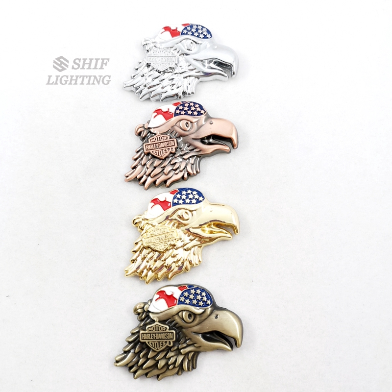 1 x Metal Hawk Eagle Harley Davidson Logo Motorbike Car Auto Truck Decorative Emblem Badge Sticker Decal