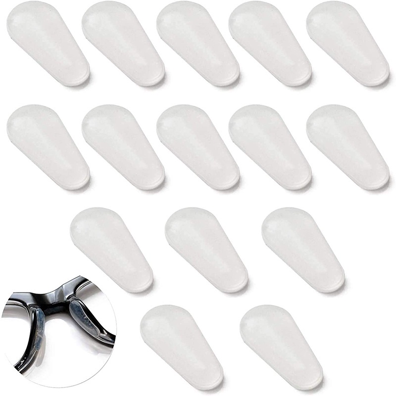 1 Cặp Đệm Mũi Silicone Trong Suốt Chống Trượt Cho Mắt Kính JP5