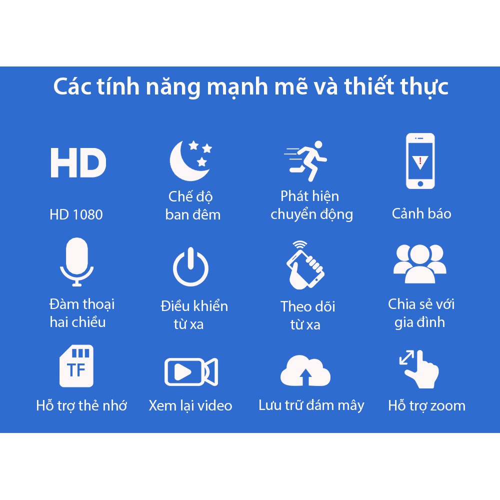 Camera TV-308ZD-2MP Tuya FullHD có cổng LAN , quay 360 độ, hồng ngoại, đàm thoại, cảnh báo chuyển động