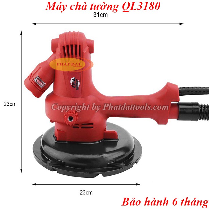 Máy Chà Tường,Sơn Bả Q&L 3180 Cao Cấp-Có Đèn Led-Điều Chỉnh Tốc Độ