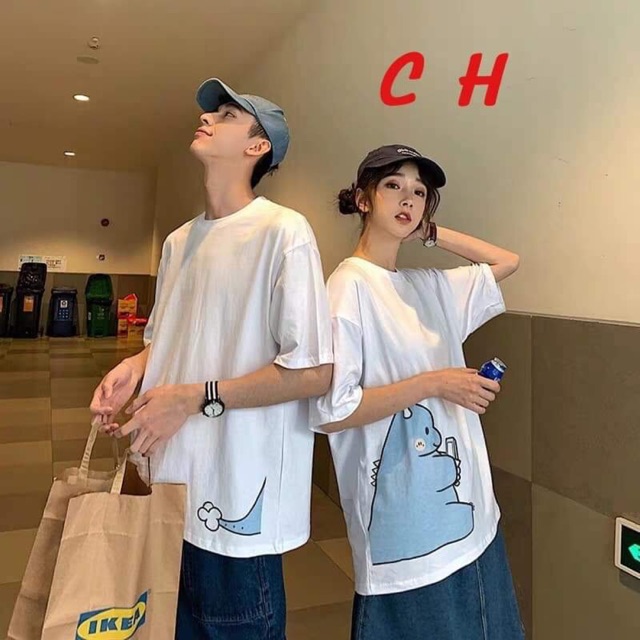Áo đôi khủng long xanh (2c) COP267