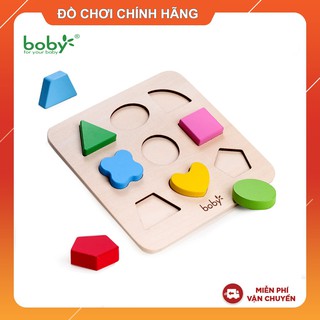 Đồ chơi gỗ chính hãng – Bảng gỗ ghép hình Boby