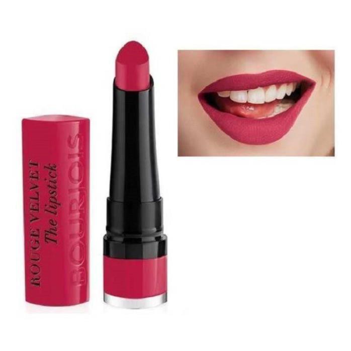 Son Bourjois Rouge Velvet The Lipstick 09 – Fuchsia Botte Màu hồng cánh sen