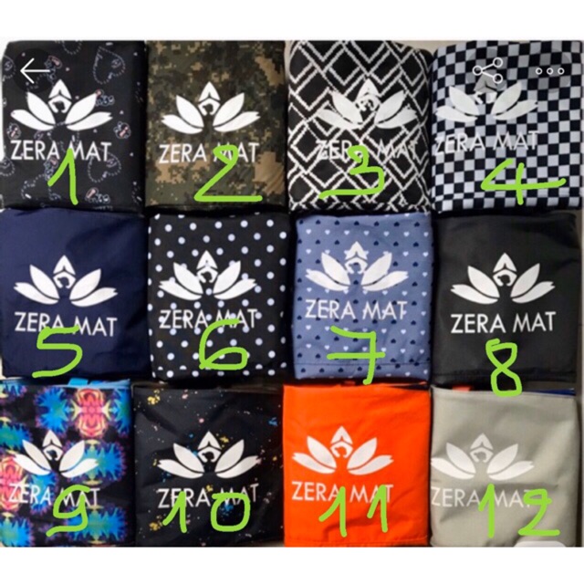 TÚI ĐỰNG THẢM ZERA MAT - DÂY KÉO CONG