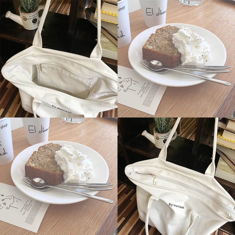 Túi vải cỡ lớn kiểu dáng đơn giản đáng yêu IELGY