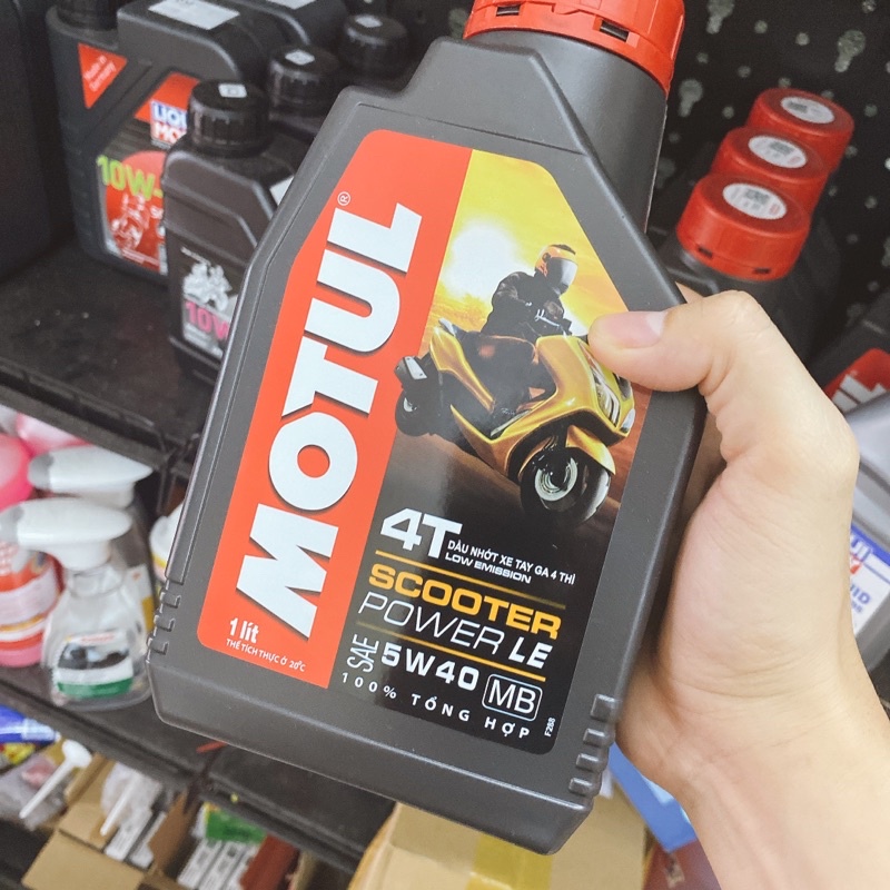 COMBO NHỚT MOTUL SCOOTER POWER LE 5W40 800ML + NHỚT HỘP SỐ (XE TAY GA)