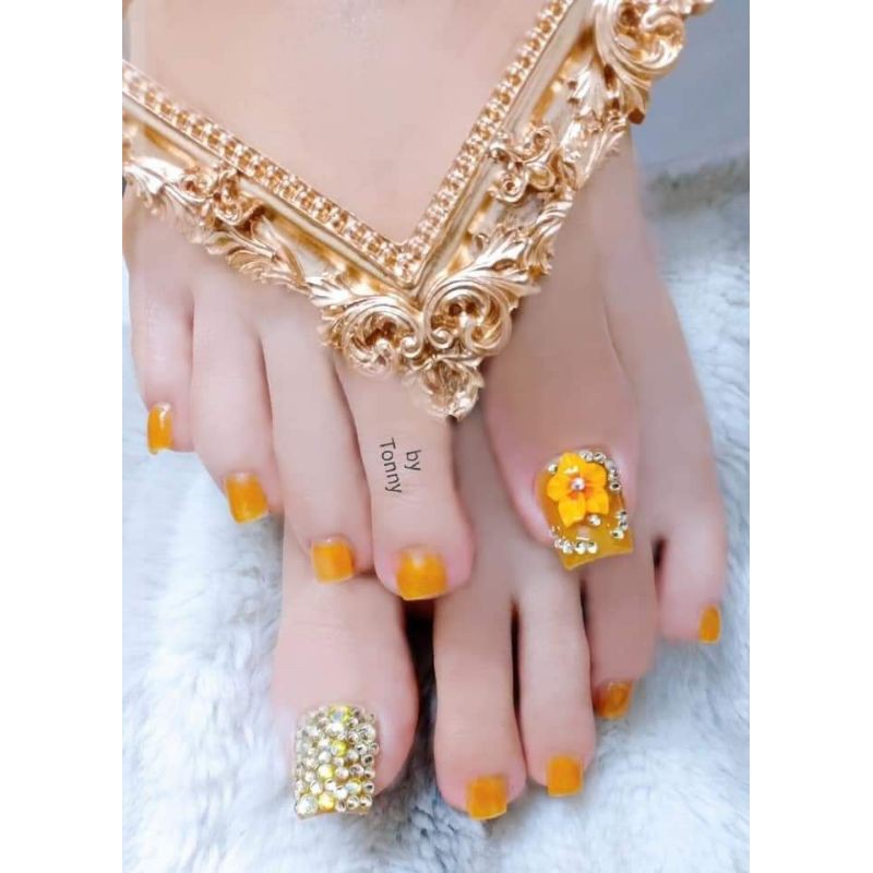 Hoa bột -hướng dương nn ôm móng