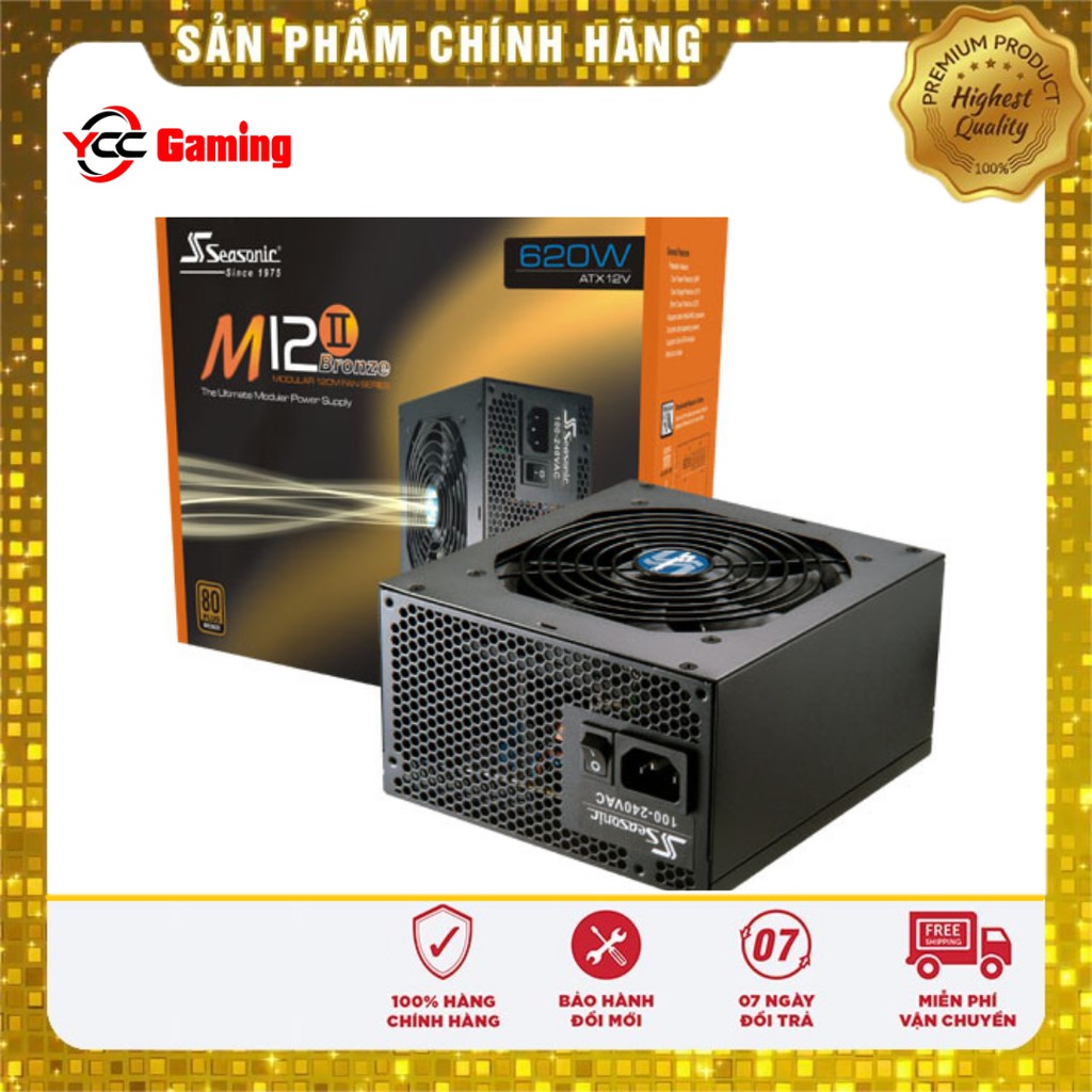 Nguồn máy tính Seasonic M12II 620w Evo Active PFC – 80Plus Bronze