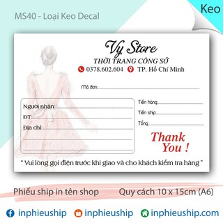 Phiếu giao có keo 500 tờ