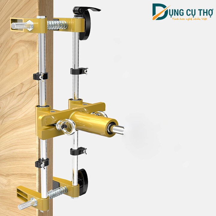 💮 Bộ cữ khoan khóa cửa - Cữ đục ổ khoá cửa loại cao cấp tặng kèm 3 mũi khoan