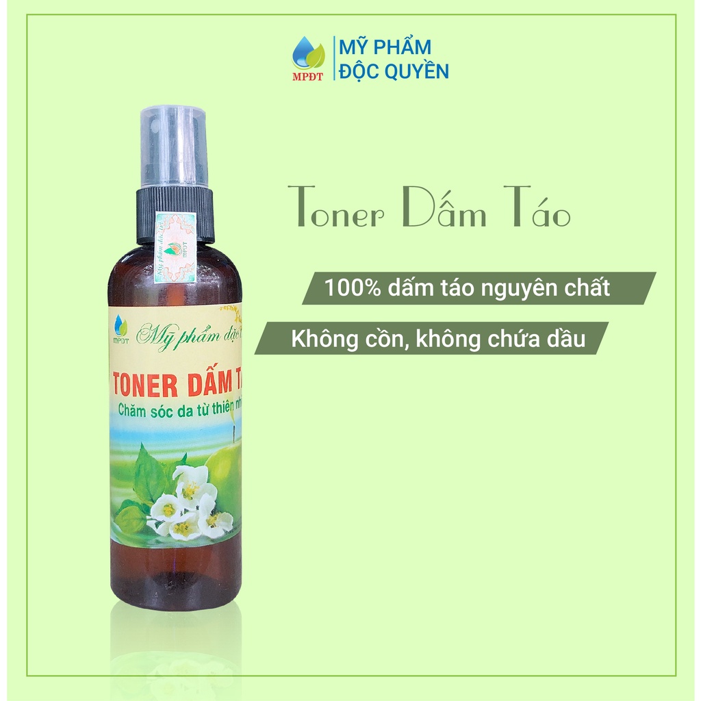 Toner dấm táo giảm nhờn, làm sáng da, sạch mụn, mờ thâm,... 100ml