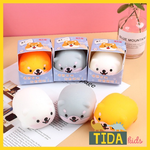 Chó Shiba Bóp Mềm ⚡ HOT TREND ⚡ Squishy Mochi Siba Cute, Đồ Chơi Xả Stress Dễ Thương Xua Tan Căng Thẳng, TiDa Kids Shop