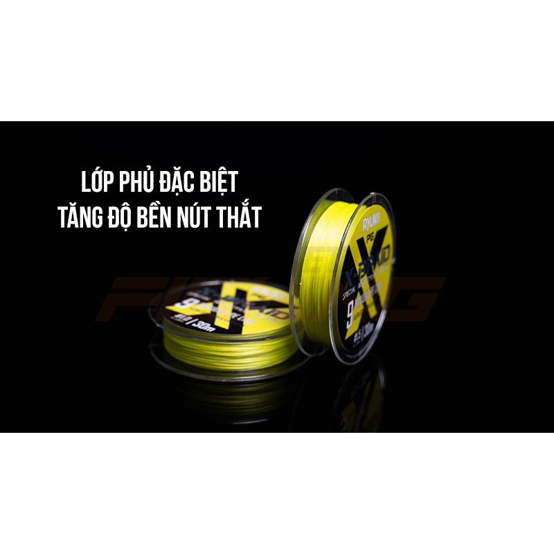 Dây Câu RYUKI PE 9X – Braid - Thẻo Câu đơn, đài