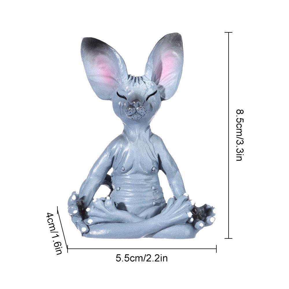 SUSANS Mô Hình Chú Mèo Bằng Đá Dùng Trang Trí Tiểu Cảnh Độc Đáo