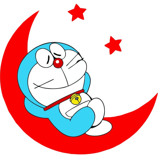 Sticker in áo hình Doremon cực xinh, nhiều mẫu in ngực áo quá yêu ...