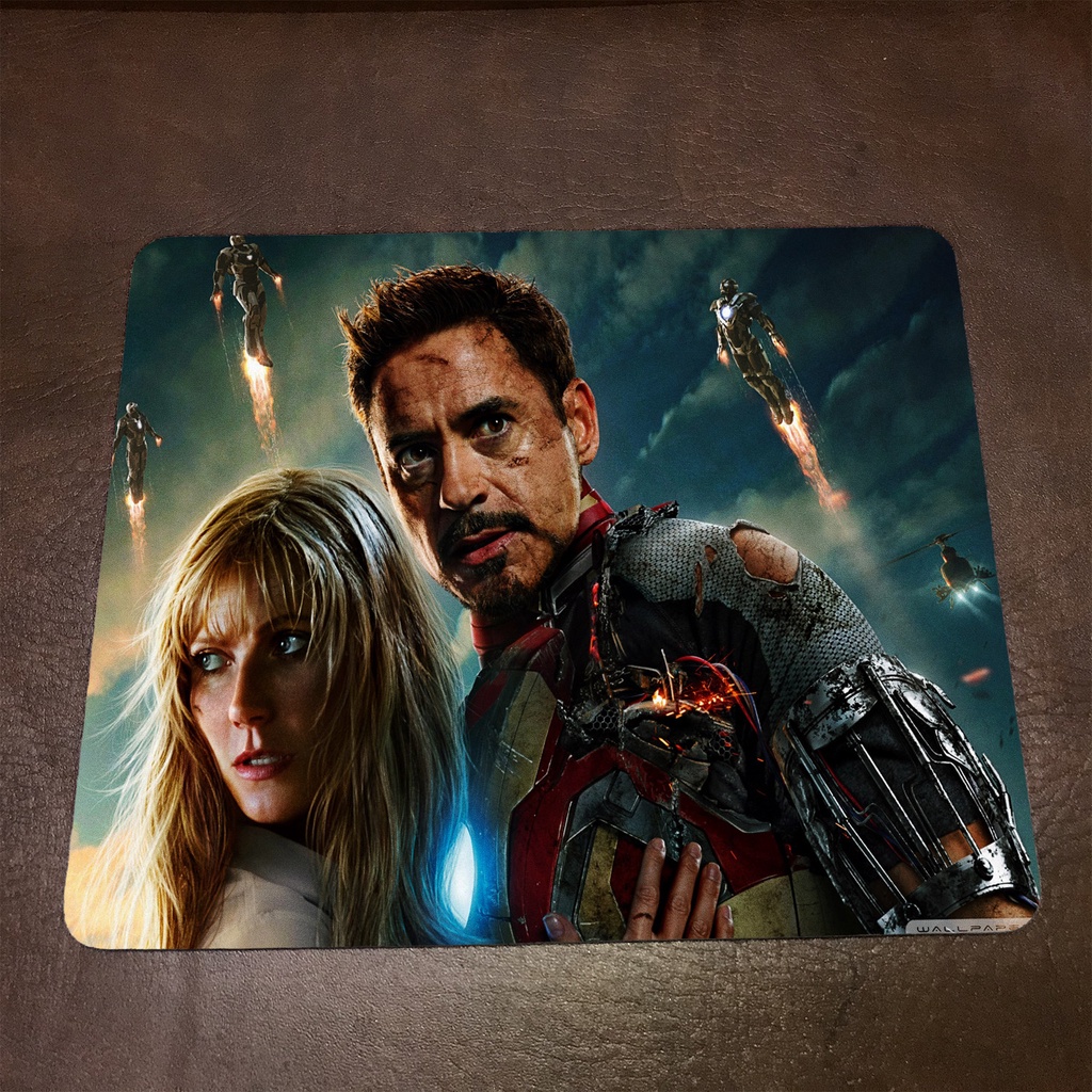 Lót chuột máy tính Marvel IRON MAN - Mẫu 2 Mousepad cao su êm ái, nhận in theo yêu cầu