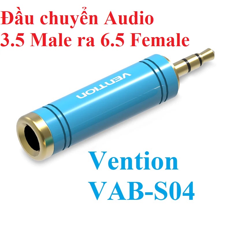 Đầu chuyển audio 3.5mm Male ra 6.5mm Female Vention VABS04