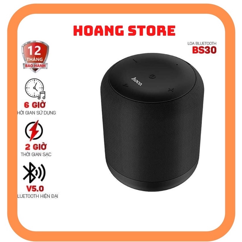 Loa Bluetooth mini Hoco BS30 New moon Wireless V5.0WT - Bảo hành 12 tháng - Cam kết chính hãng