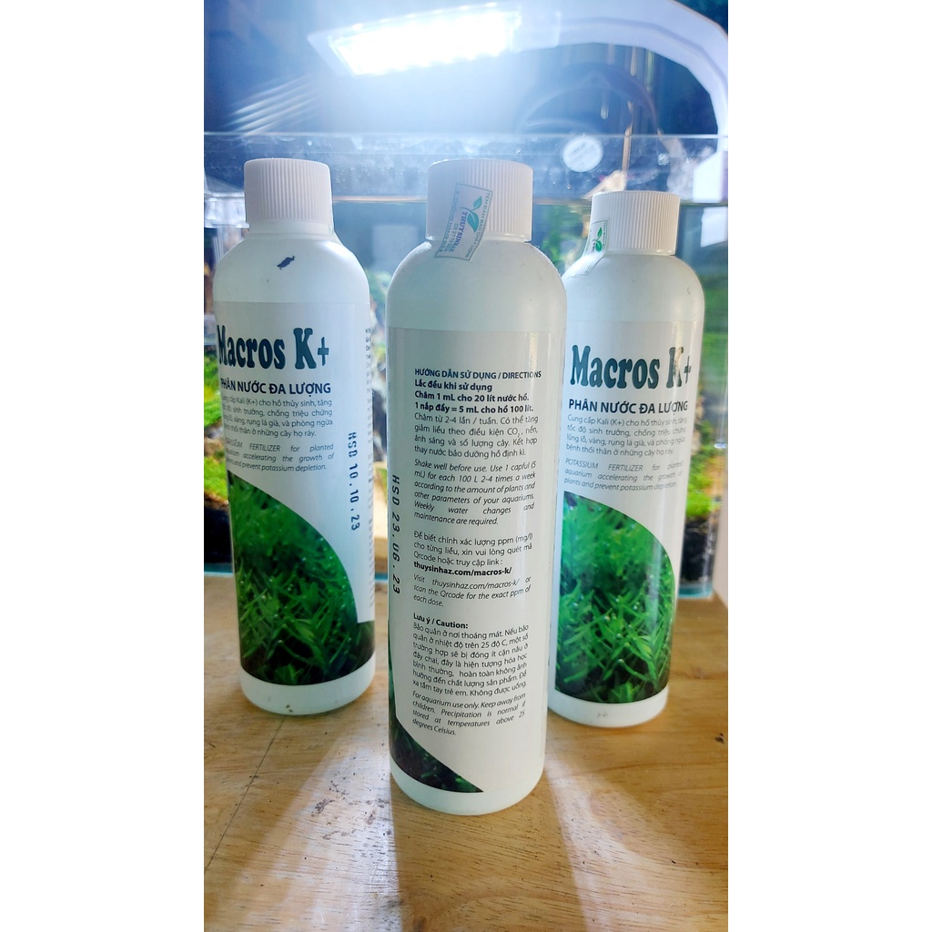 Phân Nước Kali Macros K+ 500ml - Cung Cấp Kali Cho Bể Thuỷ Sinh [Thủy Sinh AZ]