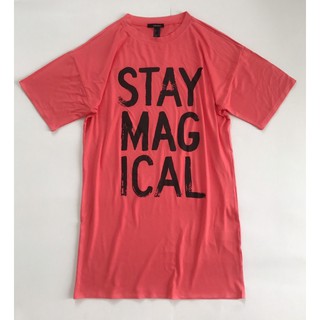 Đầm suông form rộng cánh dơi in STAY MAG ICAL vnxk