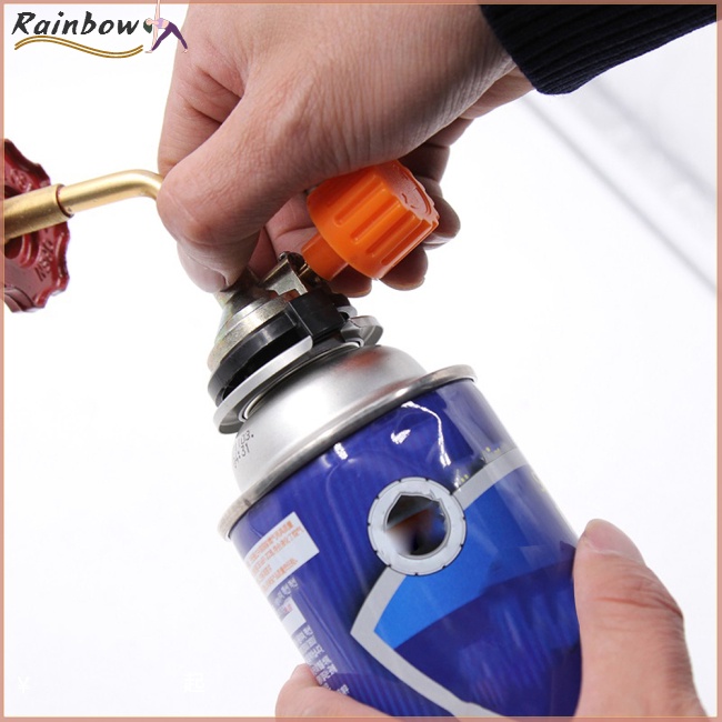 Bộ Van Chuyển Đổi Bình Gas Butane Có Thể Bơm Đầy Lại Dùng Khi Đi Cắm Trại Ngoài Trời