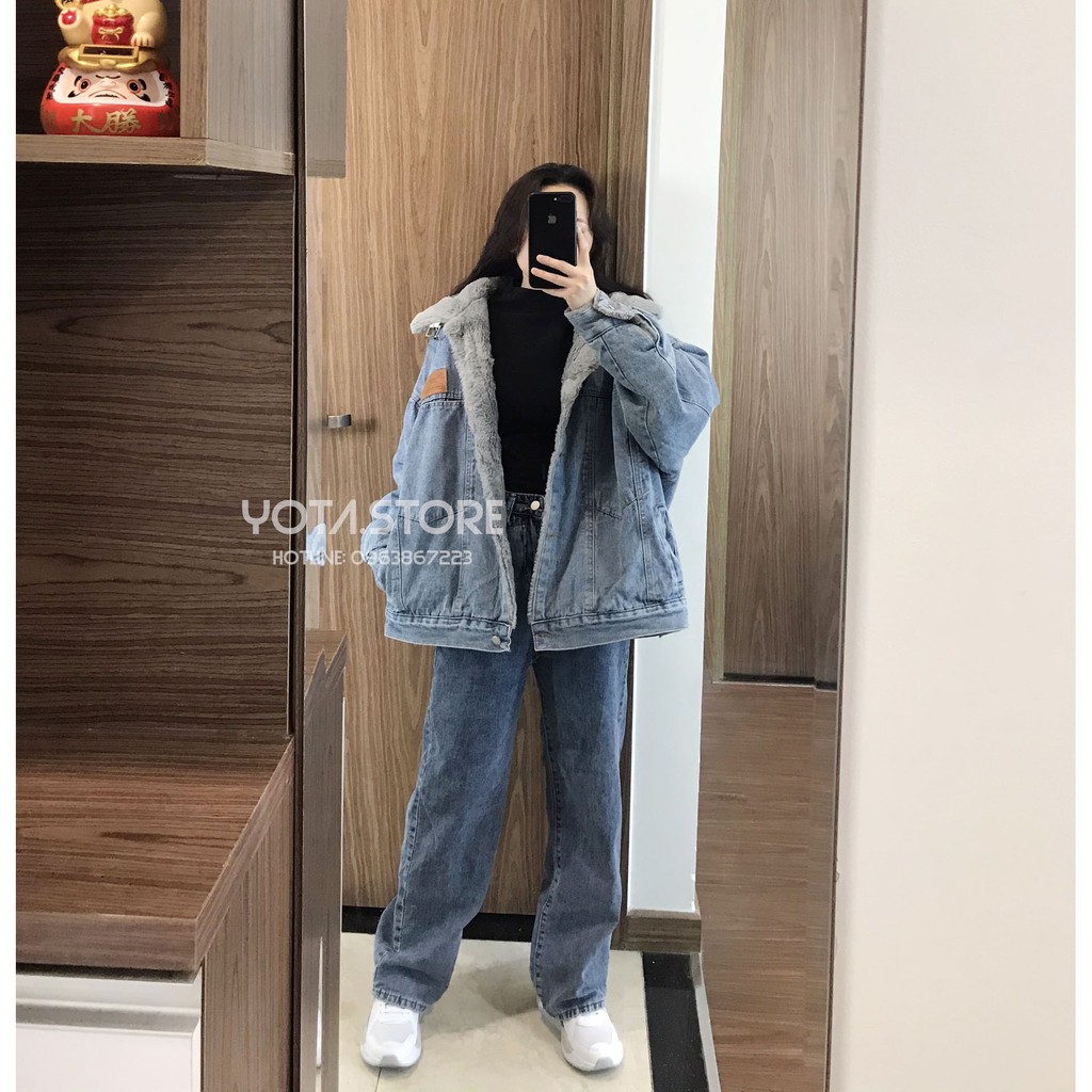 Áo khoác jeans lót lông - CV60 | BigBuy360 - bigbuy360.vn