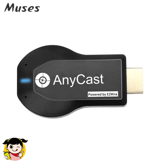 Muse07 Dongle thu tín hiệu TV không dây có kết nối WIFI cho AnyCast M2 Plus/Airplay 1080P HDMI TV