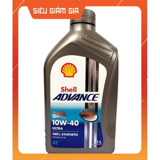 (GIÁ TỐT) nhớt nhâp khẩu 100% shell ultra 10w40 100% tổng hợp 1 lít. hàng châu âu ( Ý )