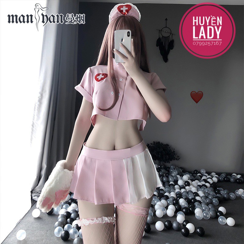 Cosplay sexy bộ đồ y tá hồng baby | BigBuy360 - bigbuy360.vn