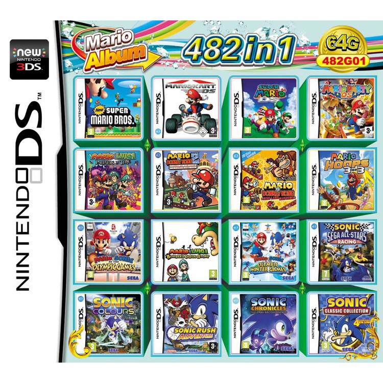 Thẻ Game Cổ Điển Cho Nintendo Ds 3ds